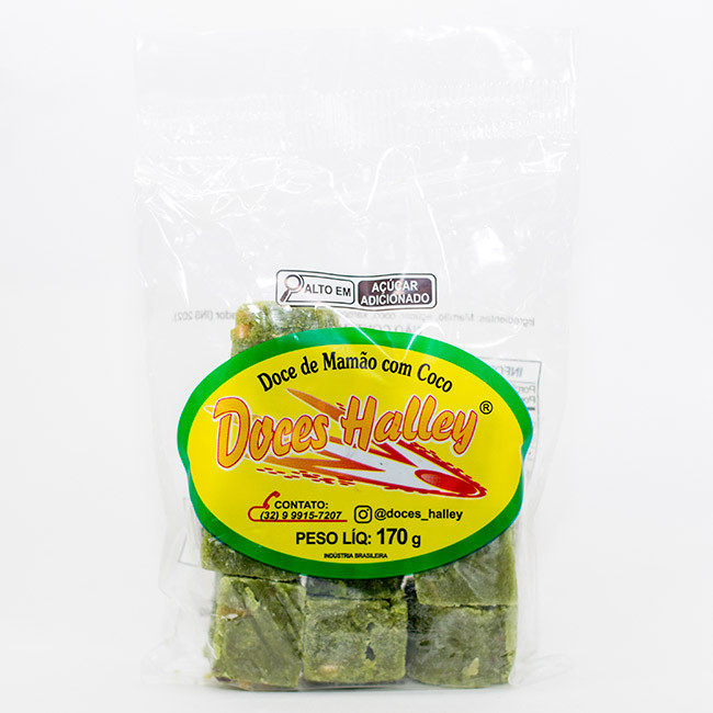 Doce de Mamão com Coco Pacote 170g em Oferta na Shopee