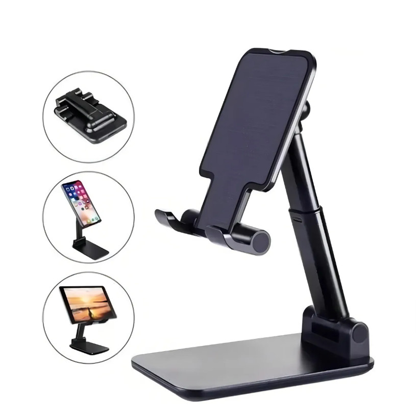 Suporte De Mesa Ajustável Celular Tablet Dobrável Universal
