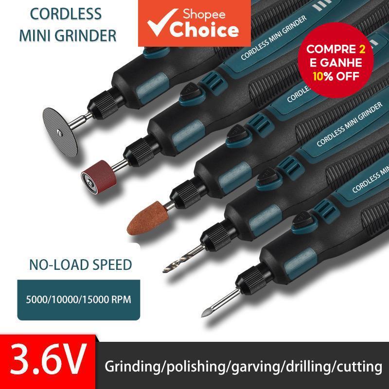 Conjunto De Gravador De Mini Moedor Sem Fio , Velocidade Ajustável , Furadeira Elétrica Para Gravação E Polimento , Caix