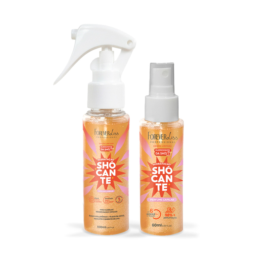 Kit Máscara Lamelar e Perfume Capilar Hidratação SHÔcante Forever Liss