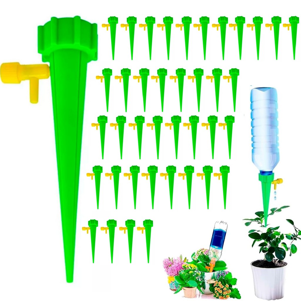 KIT 40 Gotejador de plantas/Ajuste automaticamente o dispositivo de rega de jardim Envio imediato! em Oferta na Shopee