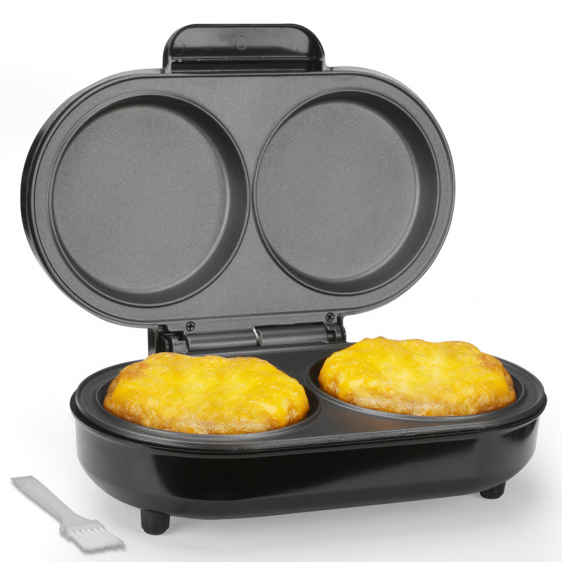Máquina de Omelete Elétrica Tastetide com Duplas Ranhuras Redondas de 4,75" - Máquina de Ovos Antiaderente, Mini Máquina — R$ 267,26 em Shopee