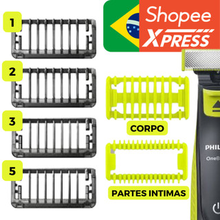 Pentes 1mm 3mm 5mm Para Barbeador Elétrico Philips Oneblade Compativel com diversos…