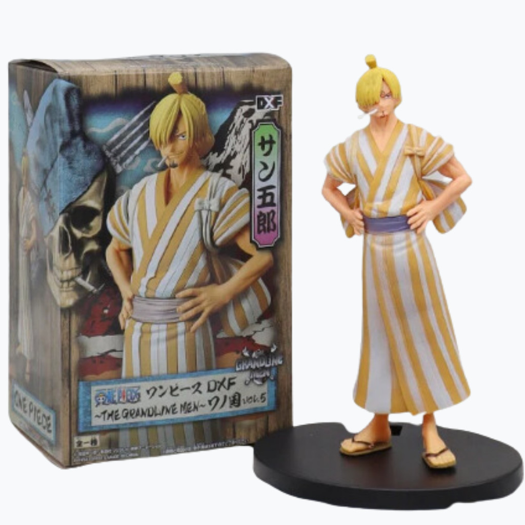 Boneco Sanji 17cm com kimono One Piece action figure