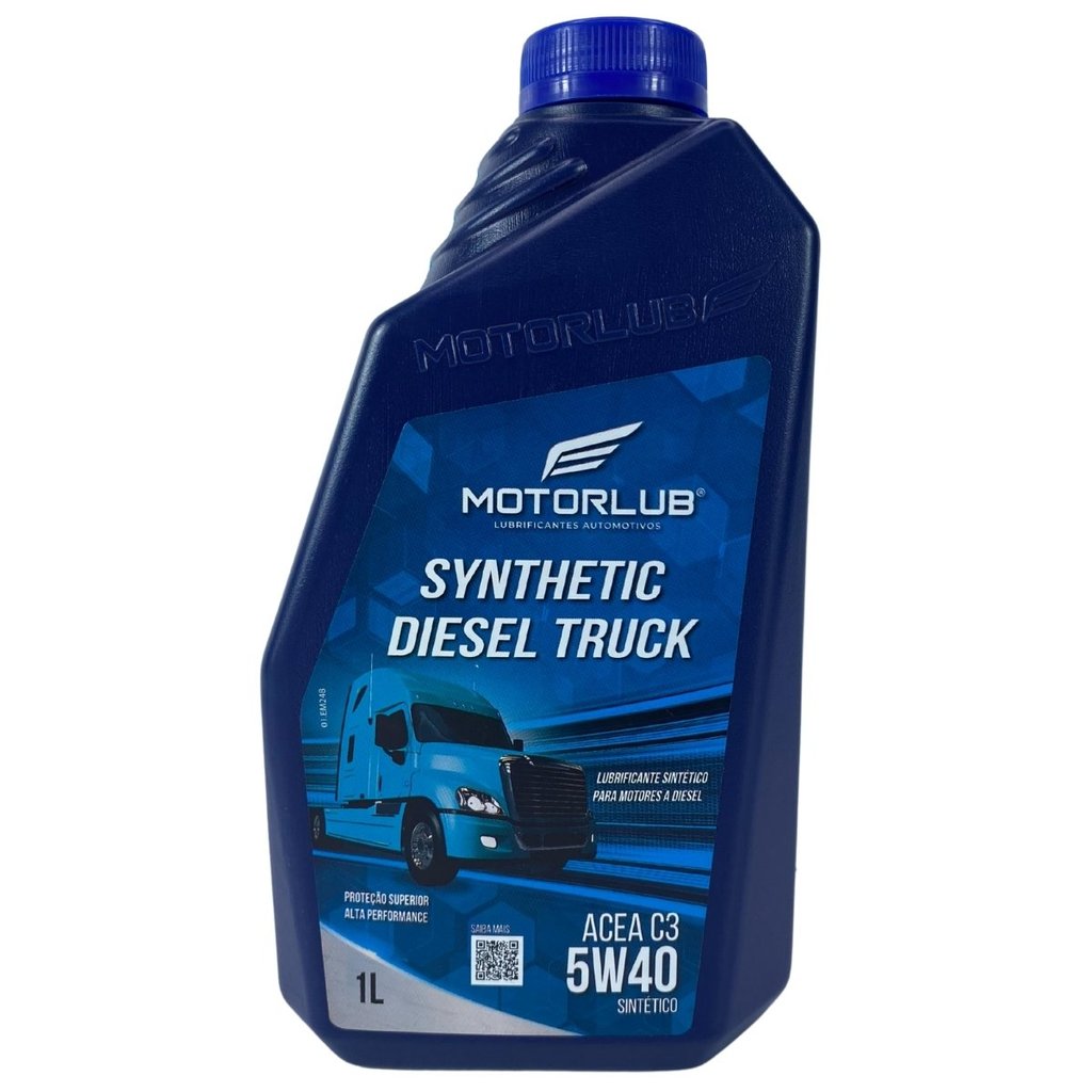 Oleo Motor Motorlub 5W40 Diesel Acea C3 Sintético 1L
