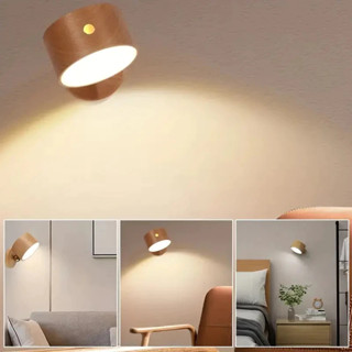 Lâmpada De Parede Sem Fio Com Ímã Moderno USB LED Luz De Leitura Luminária Alimentada Por Dimmer TWDE em Oferta na Shopee