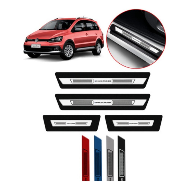 Soleira Pintada Cor Prata Sirius Volkswagen Space Cross