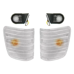 Kit Lanterna De Seta Pisca Para Caminhão Mercedes 1620 1618 1634 1622 + Delimitadora De Teto Cristal