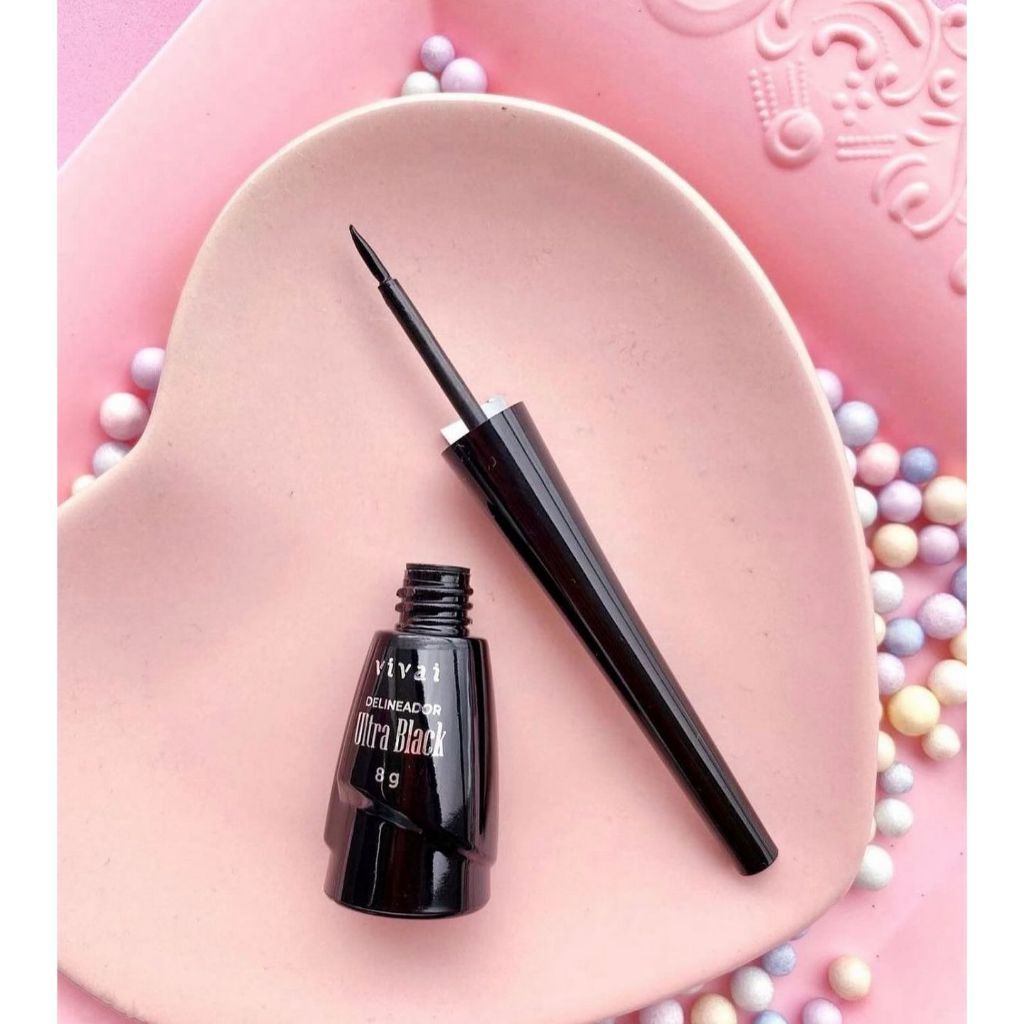DELINEADOR LÍQUIDO ULTRA BLACK 8ML - VIVAI