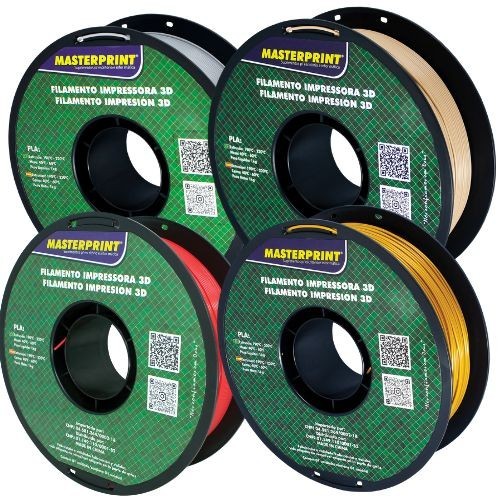 Filamento PLA Premium Masterprint 1Kg 1.75mm Impressora 3d