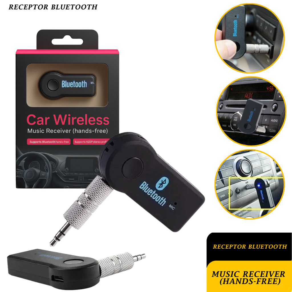 Adaptador Receptor Conector Bluetooth para Carro ou Caixa de Som P2 Le805b