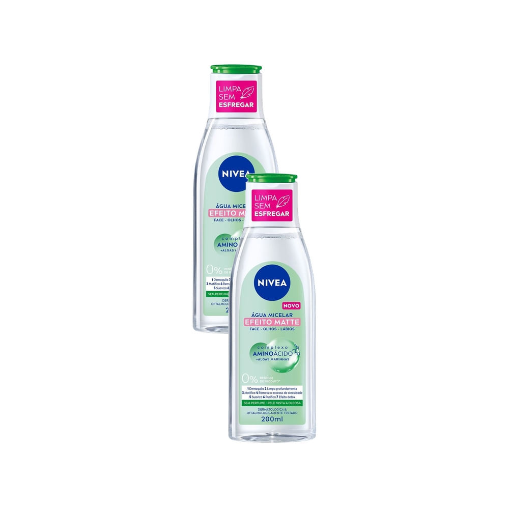 Água Micelar de Limpeza 7 em 1 Efeito Matte Nivea Micellair 200ml: Onde Comprar | BuscaProdutos
