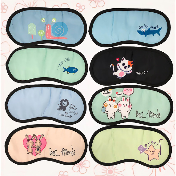 KIT 3/6/12 PCS Mascara De Olho Tampa Olho para Dormir de Olhos Vendados（Modelo aleatório)