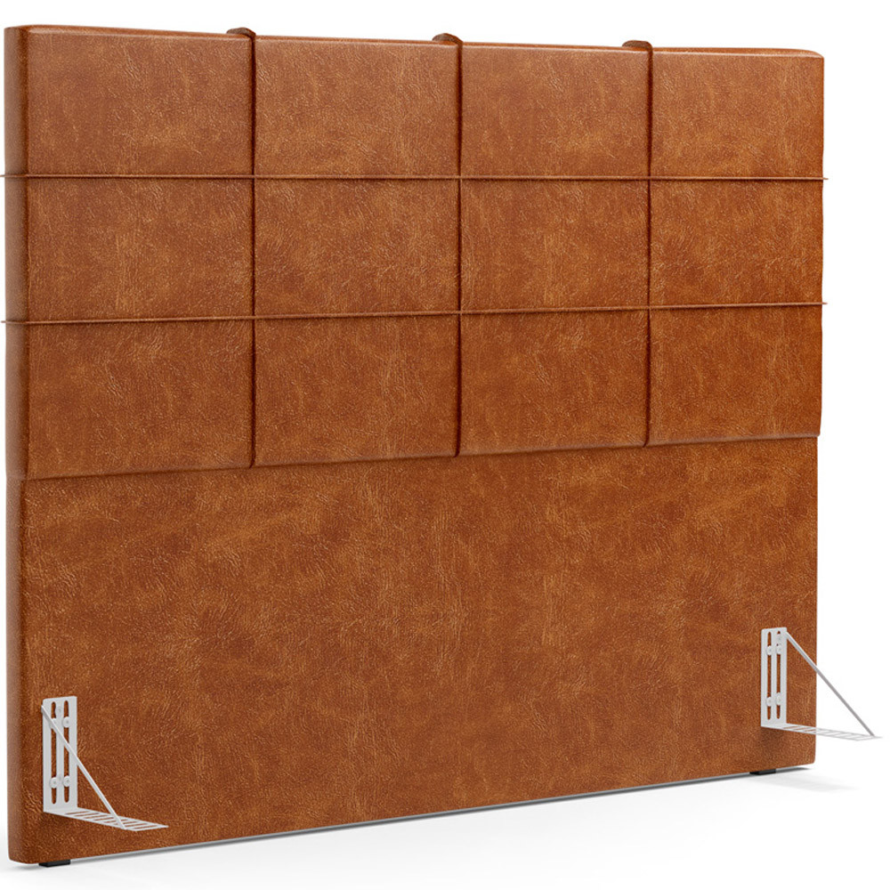 Cabeceira Cama Box Casal 140 cm Roma W01 Couríssimo Camel - Lyam