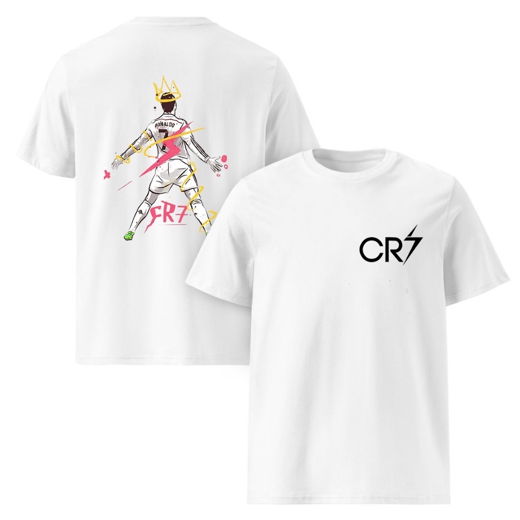 Camiseta Cristiano Ronaldo CR7 Futebol Goat Unissex Infantil Adulto Envio Imediato Premium