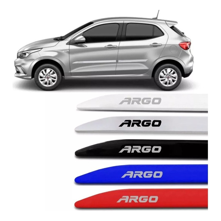 Jogo Friso Lateral Fiat Argo 2019 2021  2023 Facão