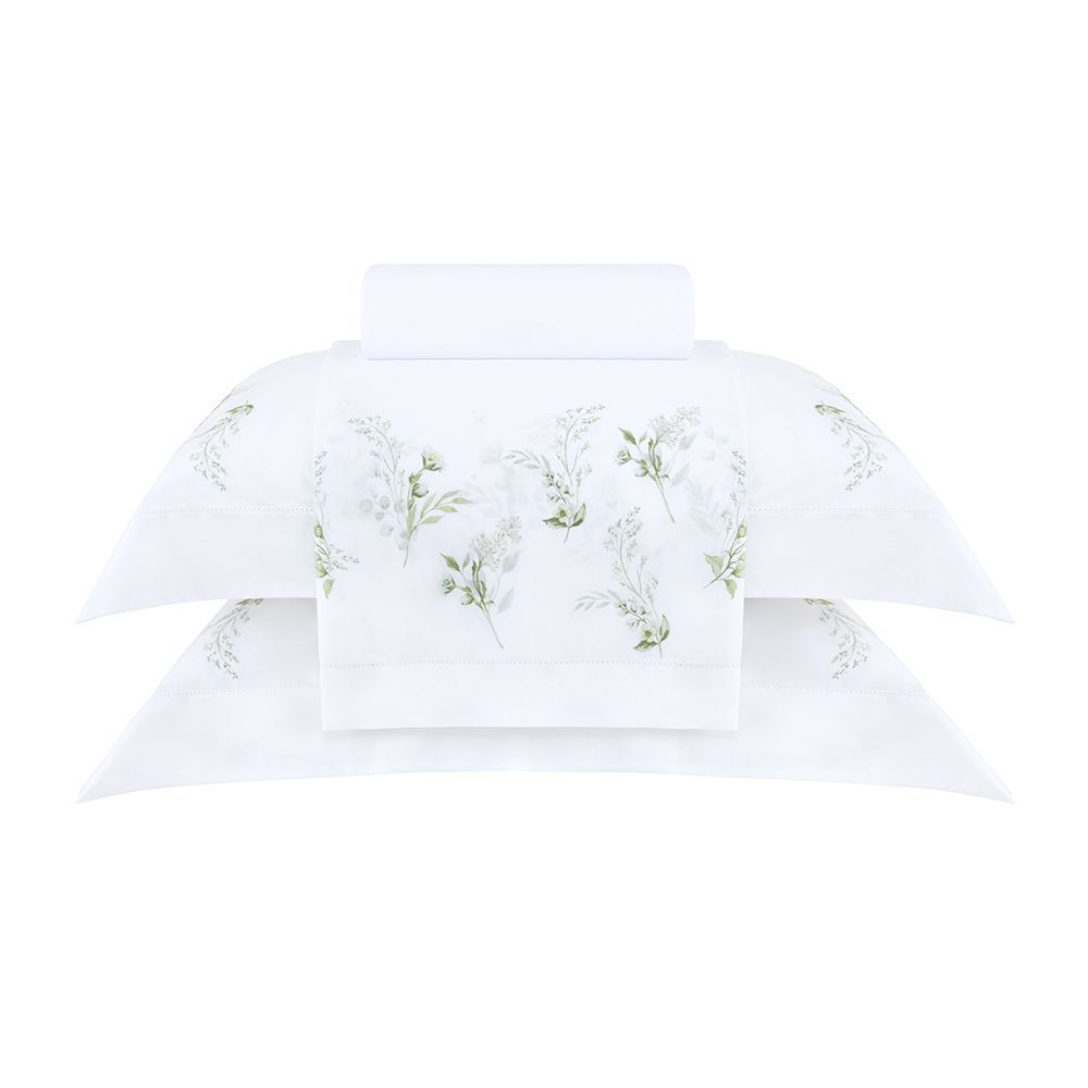Jogo de Cama Super King Buddemeyer Gran Percalle Blanche Estampado 4 peças
