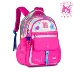 Mochila de Costas Rebecca Bonbon Holo Shine - Clio Style Cor:Rosa