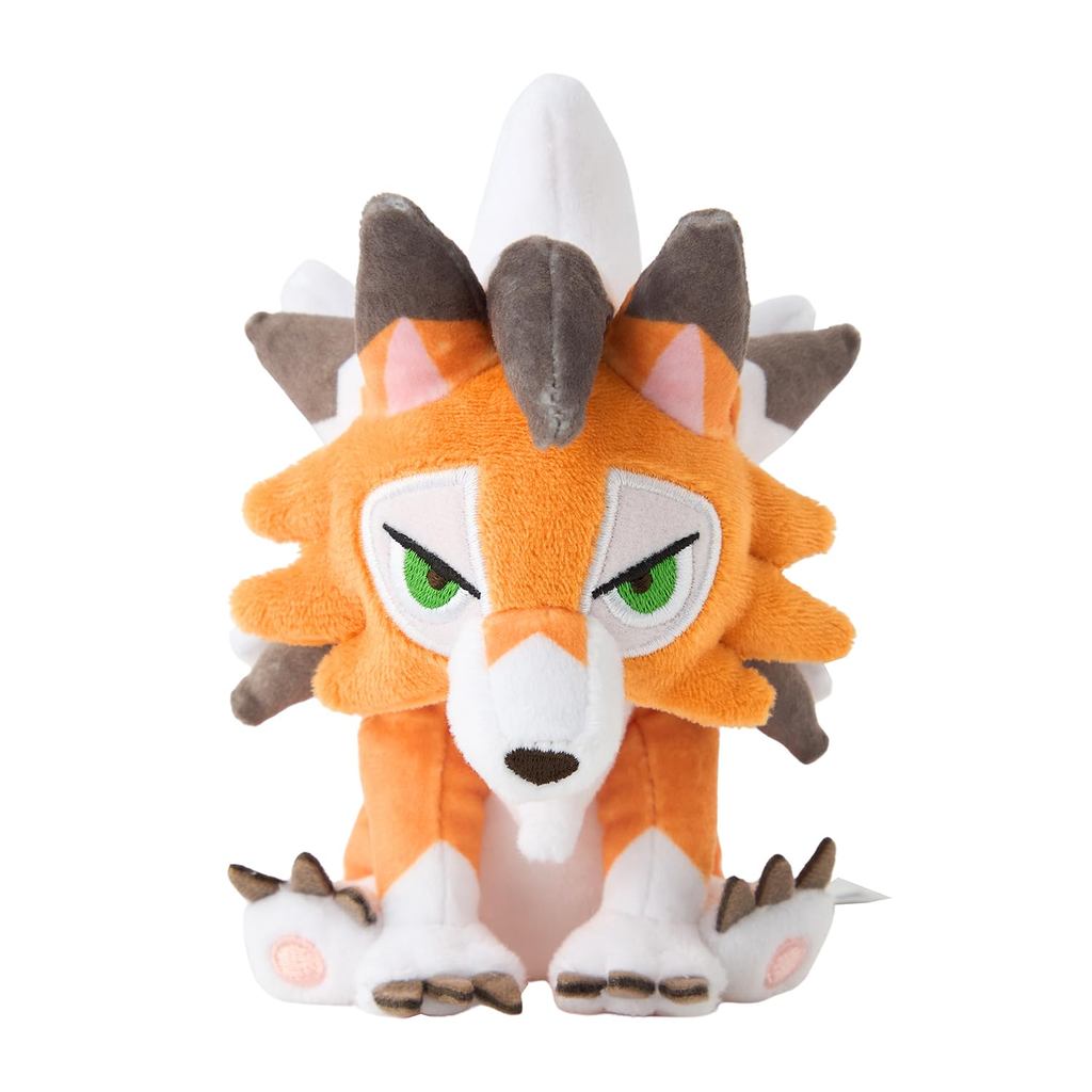 Brinquedo de pelúcia original do Pokémon Center 745: Pokémon Lycanroc (Forma Crepúsculo)