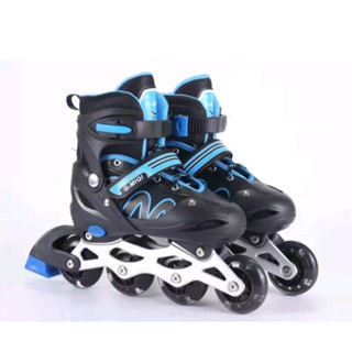 Patins Roller In Line 4 Rodas Motion Com Trava Tamanho Ajustável Led em Oferta na Shopee