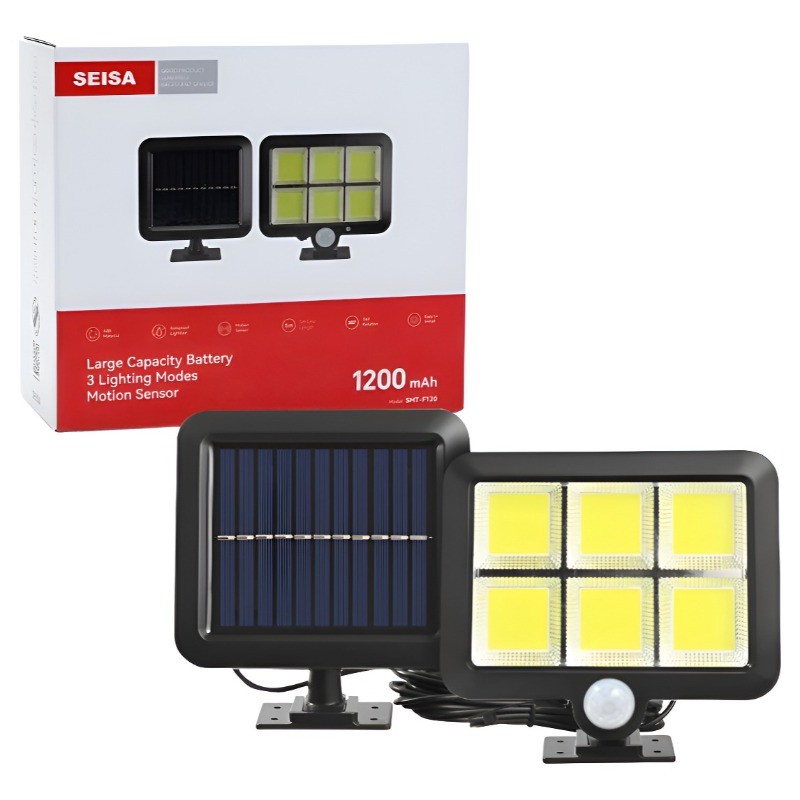 Lâmpada Com Placa Solar Prova Dágua Original Fotocélula Preto em Oferta na Shopee