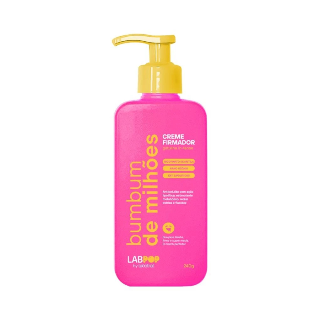 Creme Firmador e Redutor de Celulite Bumbum de Milhões - Tonifica e Hidrata - LabPop by Labotrat 240g
