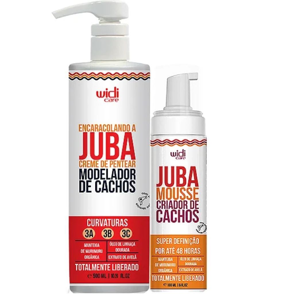 Kit Encaracolando A Juba 500ml + Mousse Widi Care 180ml