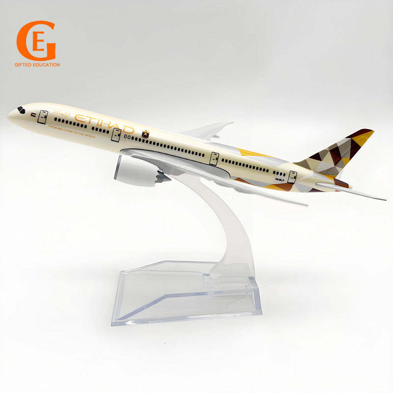 Etihad Boeing 787 Modelo De Aeronave De Liga Fundida B787 Avião De Metal Brinquedo Para Presente Colecionáveis De Mesa
