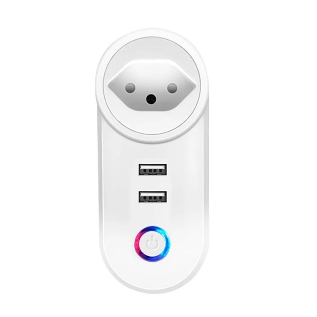 WiFi Inteligente Tomada Wi-fi Móvel Residencial Plug 16a App Controle Remoto Trabalho Alexa Google Casa