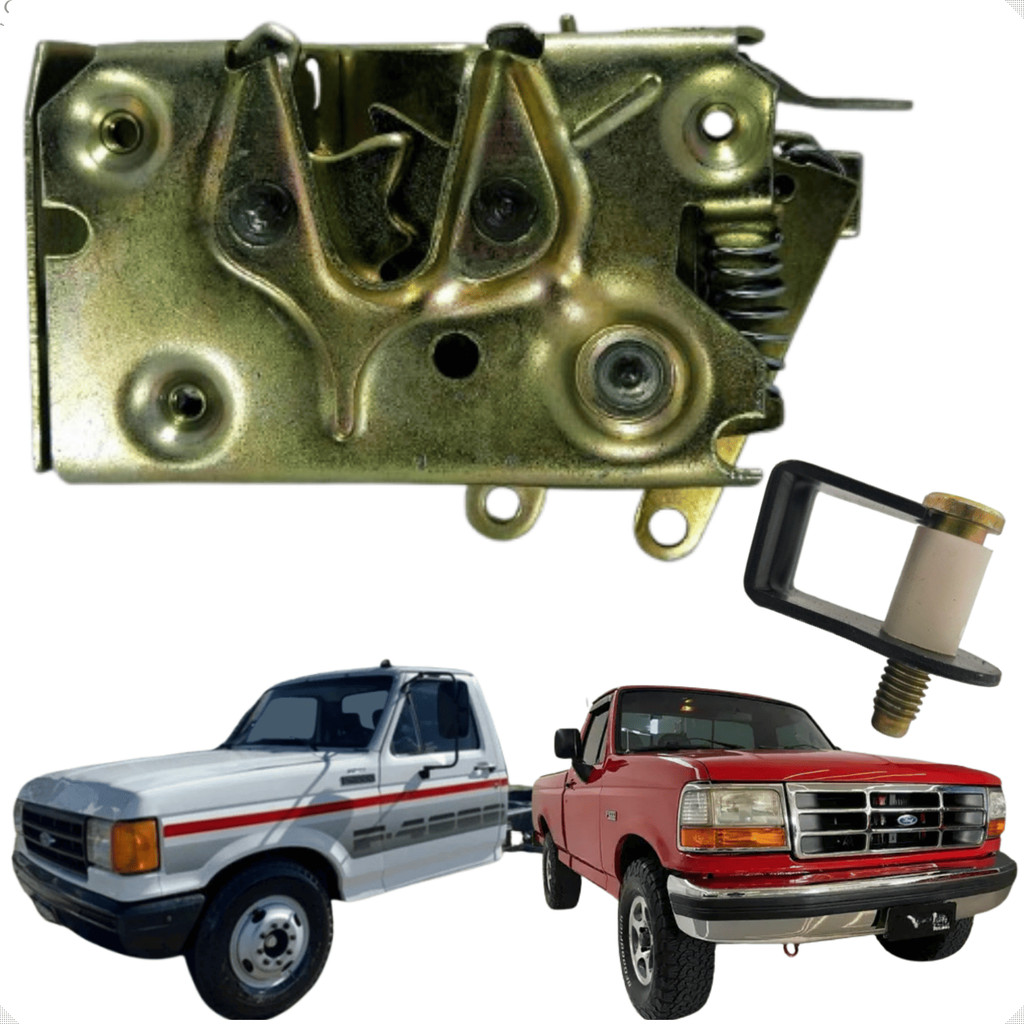 Kit Batente + Fechadura Trinco Porta Direita Ford F1000 F4000 1993 A 1998