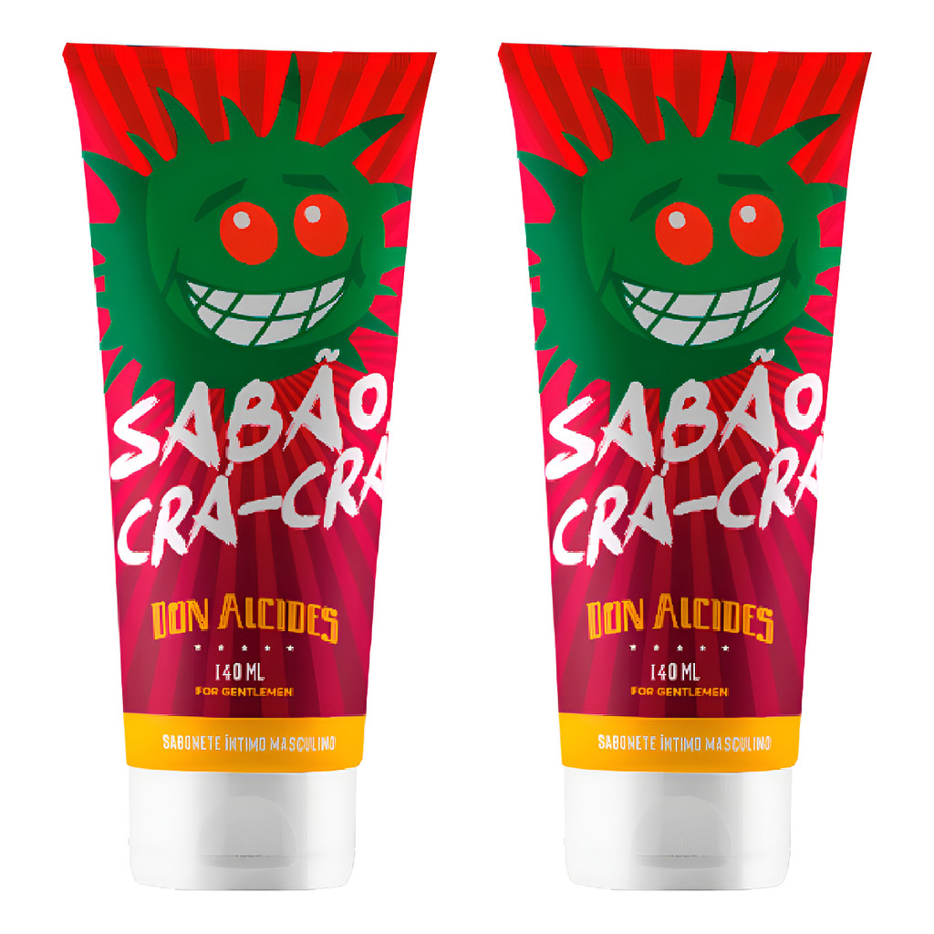 Kit 2 Sabão Íntimo Sabão Crá Crá Don Alcides