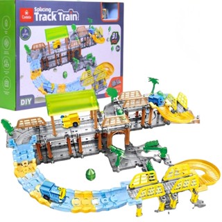 Pista de Trem Elétrico de Corrida Com 91 Peças - Castela em Oferta na Shopee