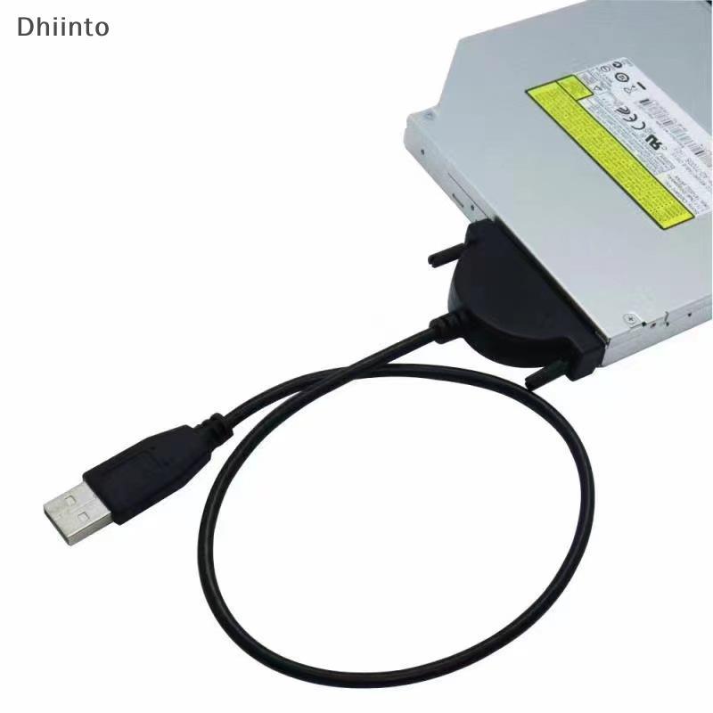 [Dhiint] Cabo USB 2.0 SATA Adaptador De Driver Óptico De Unidade CD/DVD-ROM Para PC Laptop Notebook Em