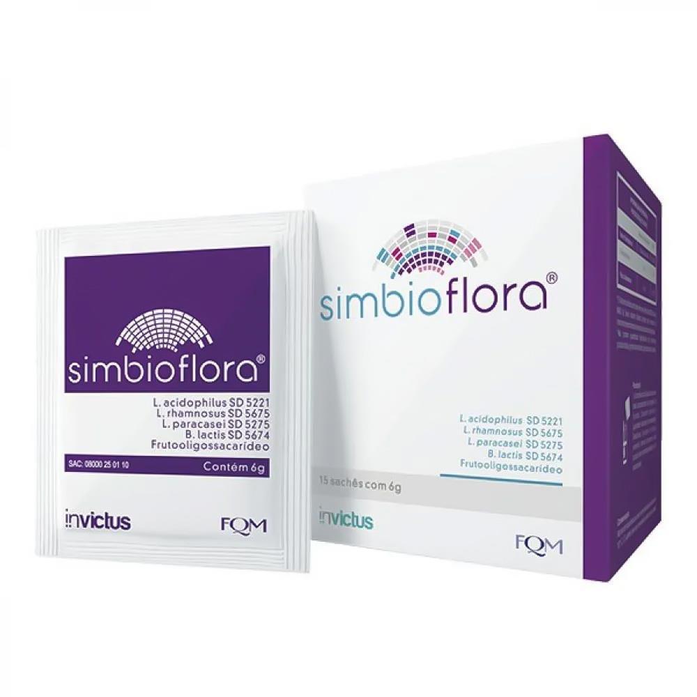 Simbioflora 6G Com 15 Sachês em Oferta na Shopee