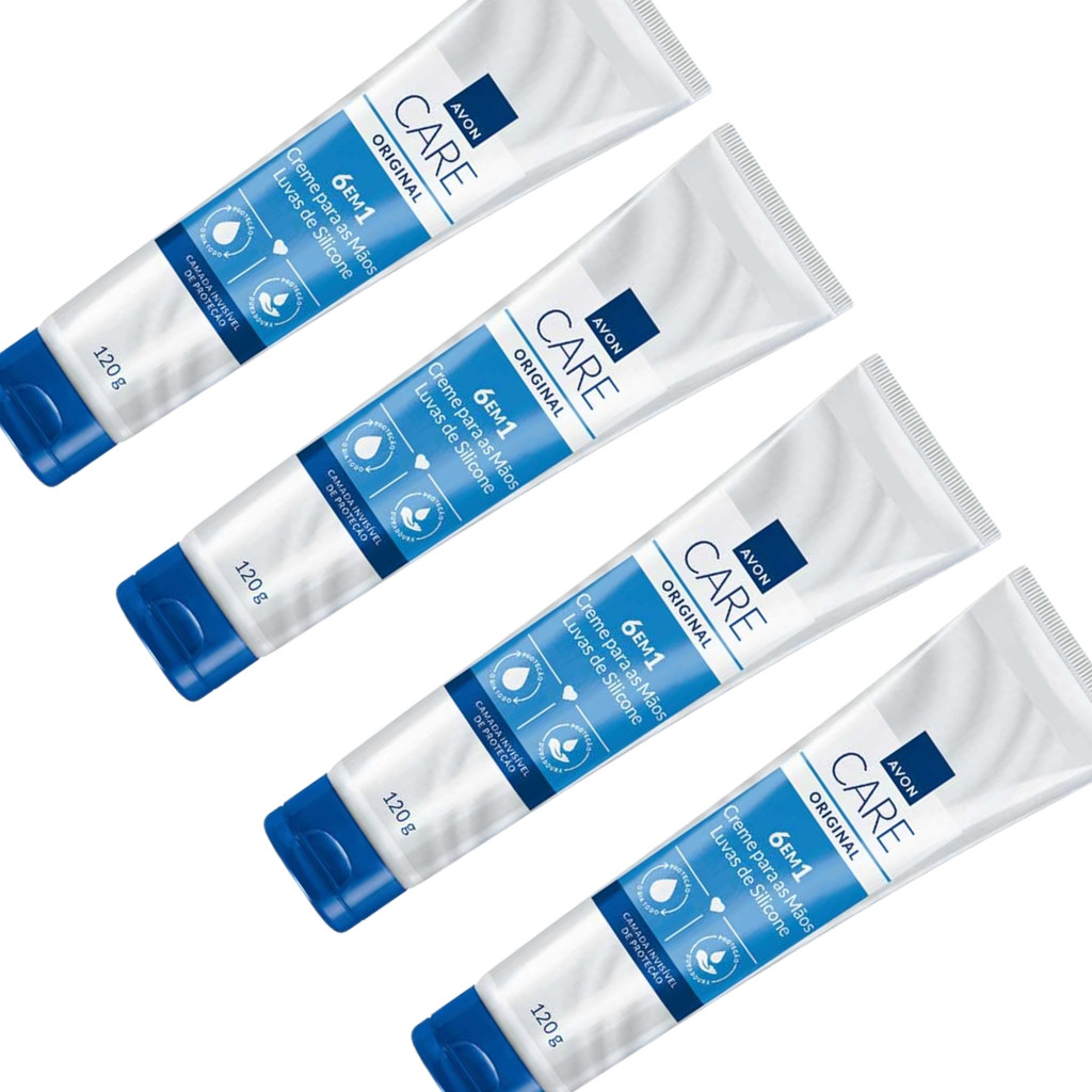 Detalhes do Kit 4 Luva De Silicone Creme Protetor Para As Mãos 120g-avon