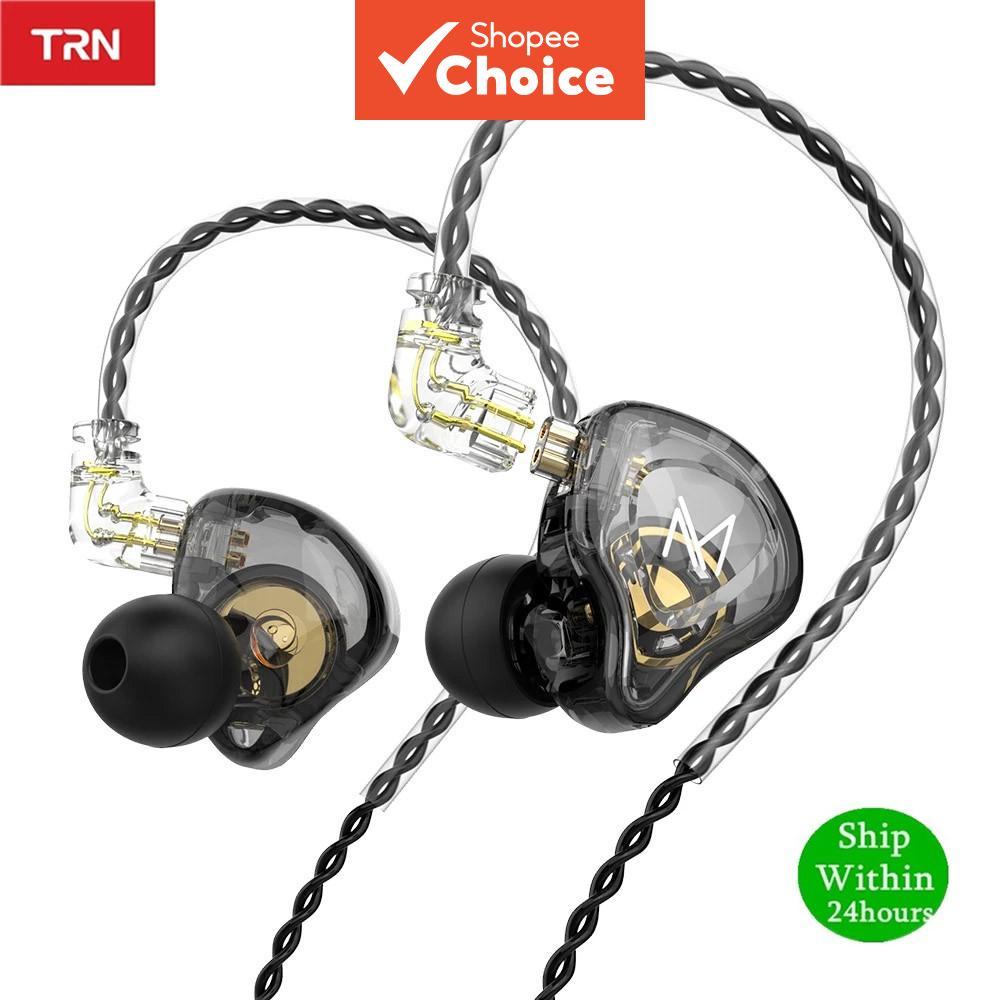  TRN MT1 Fone de Ouvido Intra-Auricular Dinâmico HIFI DJ Monitor Fones de Ouvido Esportivo com Cancelamento de Ruído KZ