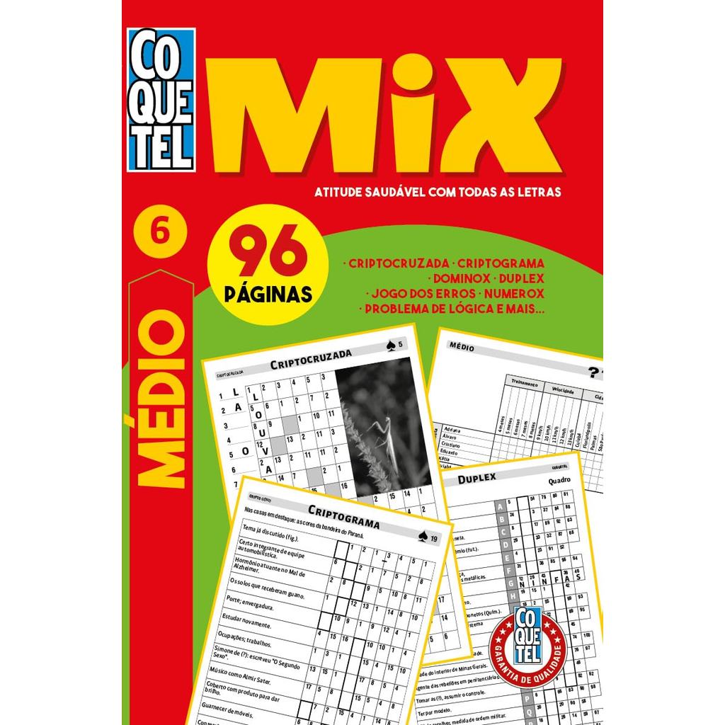 Livro Coquetel Mix 6 | Nível Médio em Oferta na Shopee