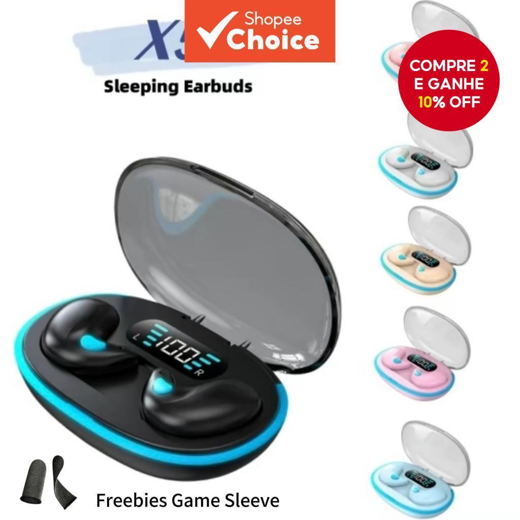 Fones De Ouvido X55 Sem Fio Mini Para Dormir TWS Bluetooth Ocultos HiFi Estéreo ENC À Prova D'água Estável HD Chamadas T em Oferta na Shopee