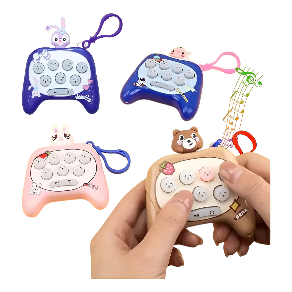 Kit 10 Pop It Mini Eletrônico Brinquedo Lembrancinha Sensorial Chaveiro