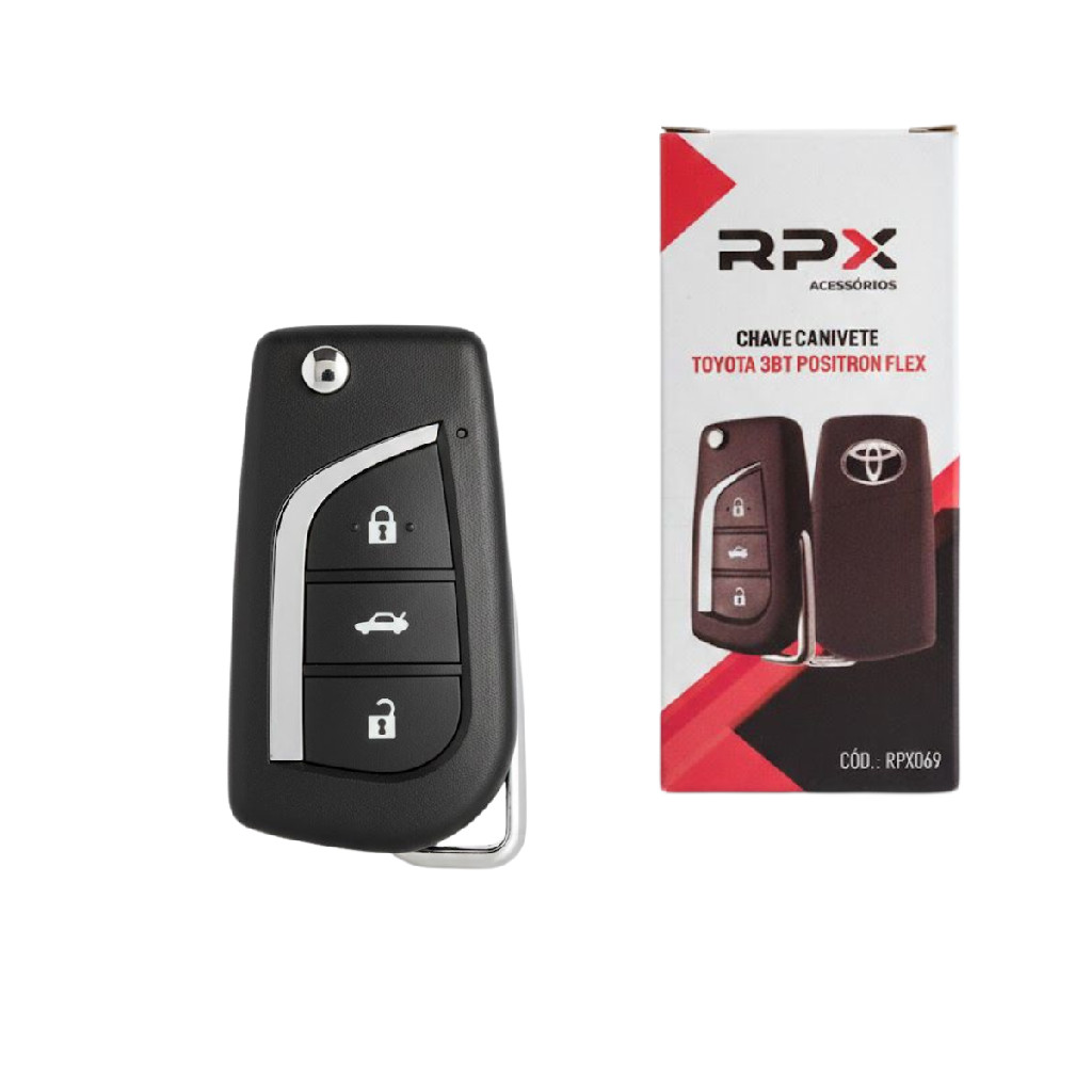 Chave Canivete Modelo Toyota Compativel Com Alarme Pósitron em Oferta na Shopee