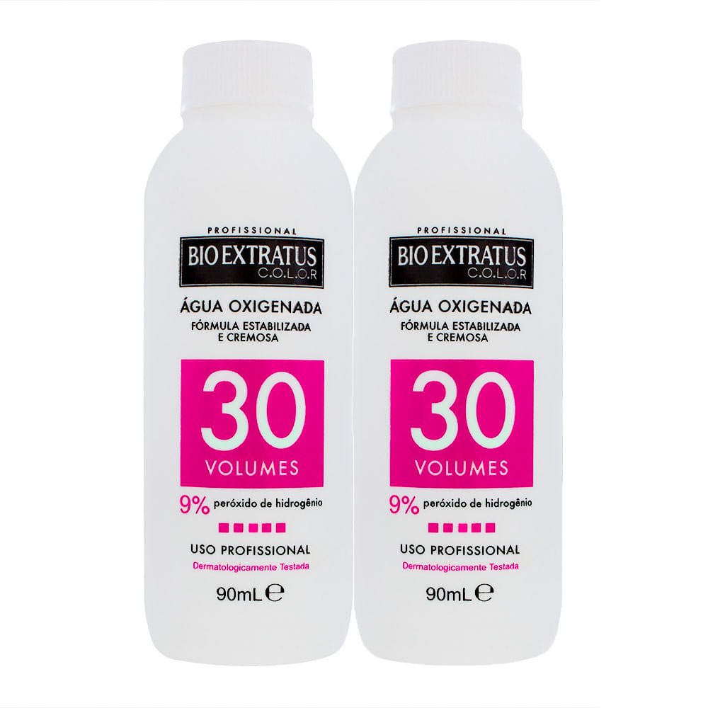 Kit 2 Água Oxigenada Bio Extratus Color 30 Volumes Cremosa 90ml