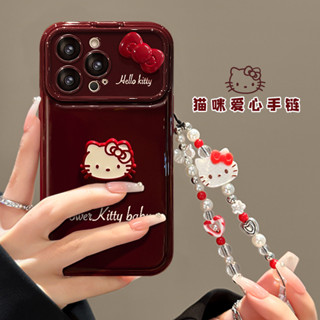 HelloKitty Bow Doll Capa de telefone fofa com corrente, iPhone 17 17Pro 17ProMax Air 11 16 15 14 13 12 Pro Max Plus em Oferta na Shopee