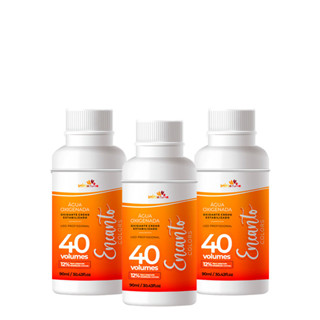 Kit Beleza Ruiva Encanto Colors Água Oxigenada 40vol 12% - Três Unidades em Oferta na Shopee