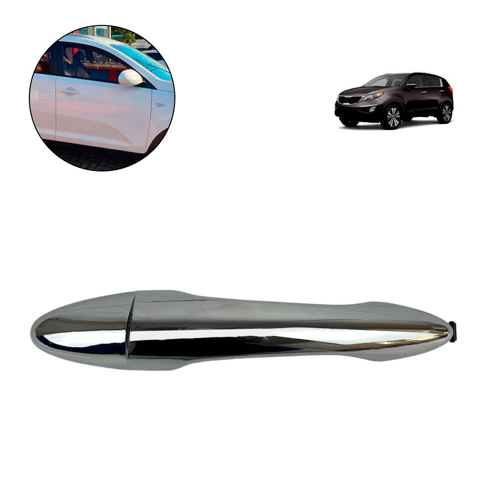Maçaneta Externa Dianteira Traseira Direita Cromada Sportage Anos 2011 2012 2013 2014 2015 2016