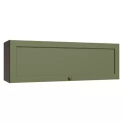 Armário Aéreo 100 cm 1 Porta Basculante Rustic/Verde Vik Madesa