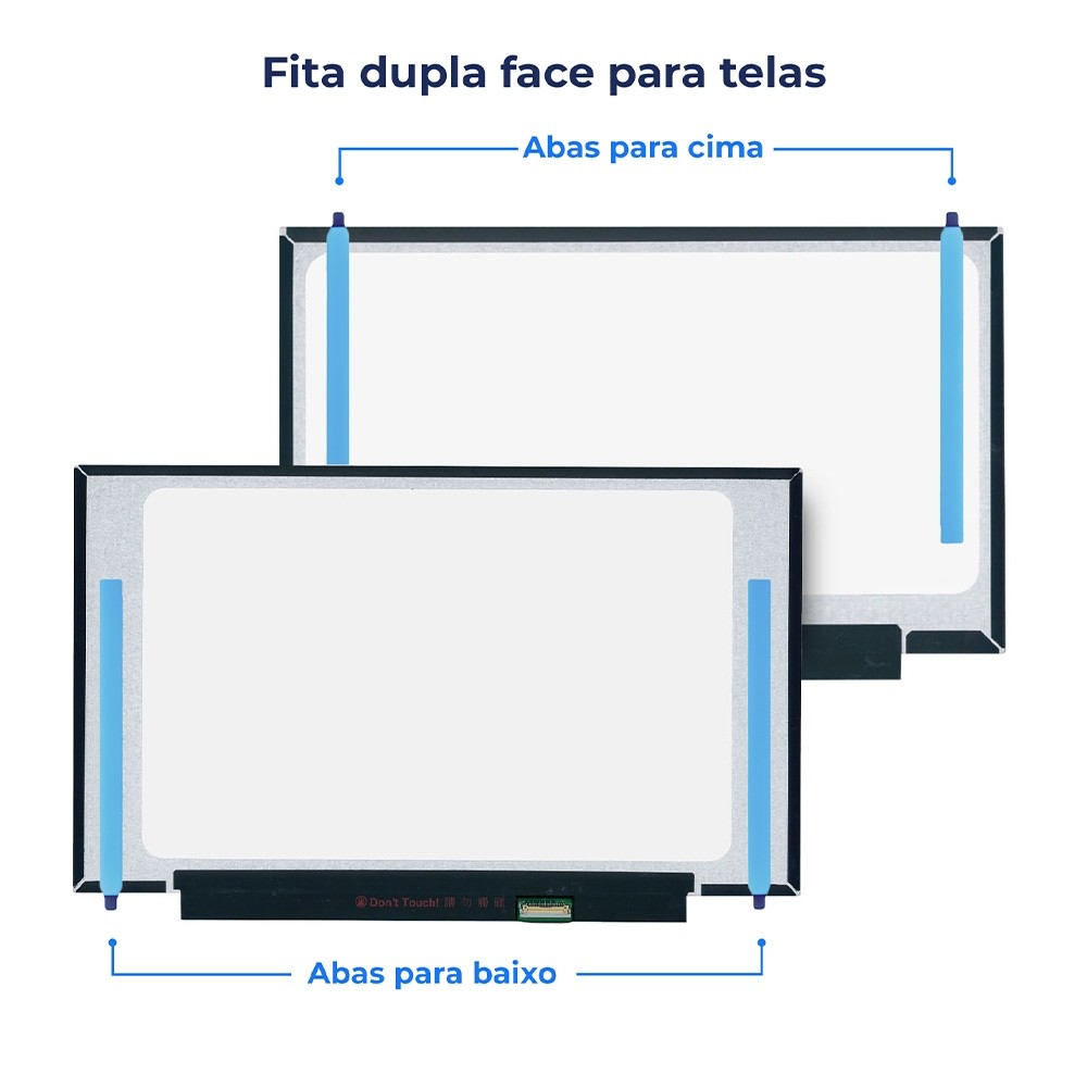 Fita Dupla Face para colar Touch Lcd Display | 171x8mm 10UN em Oferta na Shopee