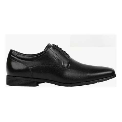 Sapato Masculino Ferracini London Preto 4465-281g Cadarço Socia Esporte Fino em Couro Sola Borracha