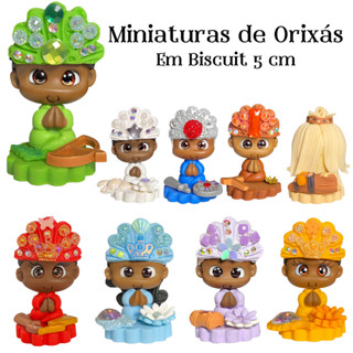Escultura Baby Orixá em Biscuit 5 cm Pureza e Doçura em Oferta na Shopee