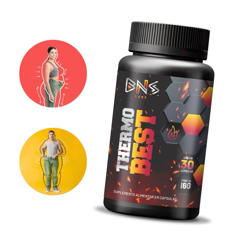 Thermo Best 30 cáps Termogênico Original BNS Labs pós canetas emagrecedoras