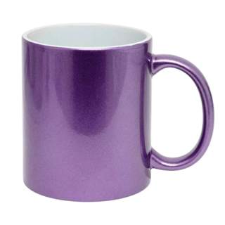 Caneca de Cerâmica Perolada Roxa para Sublimação - 325ml em Oferta na Shopee